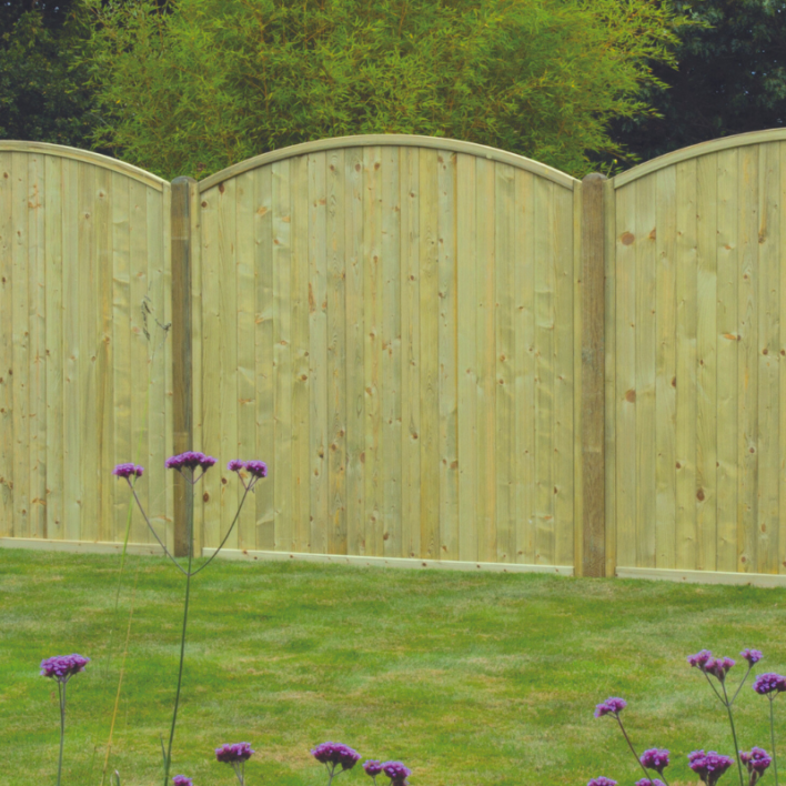 Tongue & Groove Arched Top fence Panel