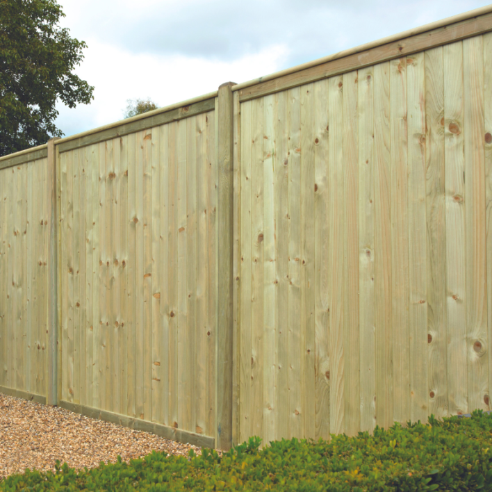 Tongue & Groove Flat Top fence Panel