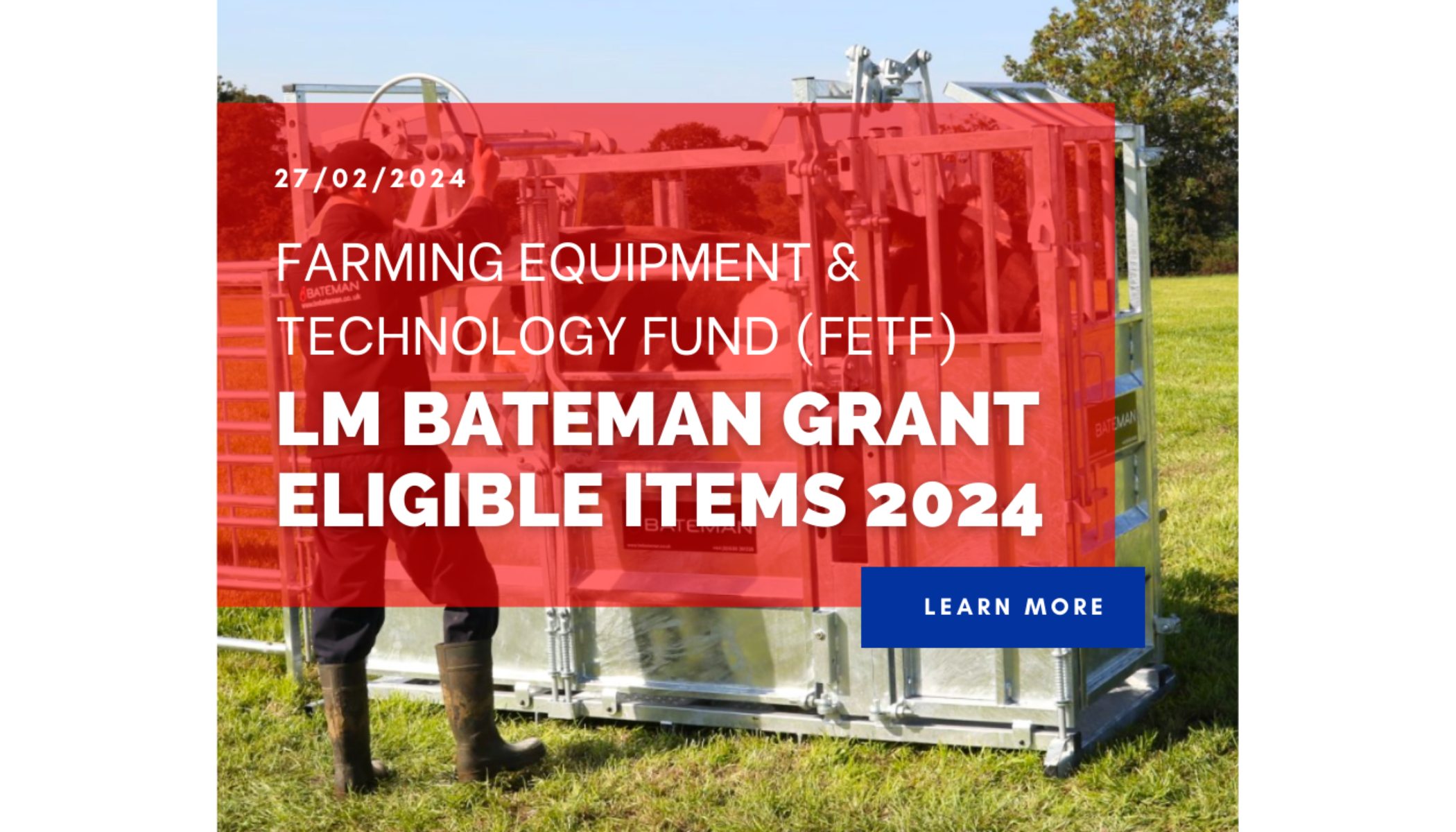 Farming Equipment & Technology Fund Grant Eligible Items 2024