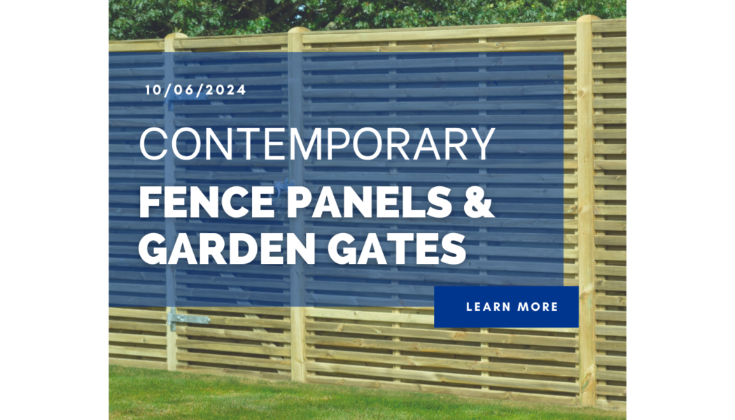 Contemporary fence panels and garden gates