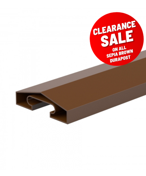 DuraPost® Capping Rail Sepia Brown – Clearance Sale