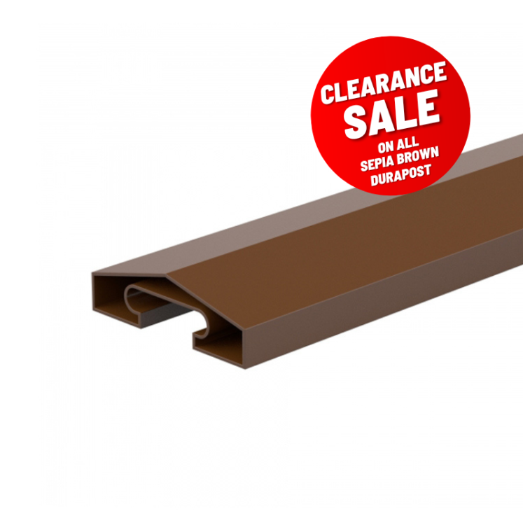 DuraPost® Capping Rail Sepia Brown – Clearance Sale