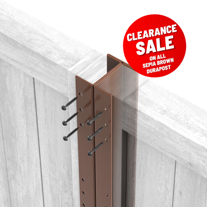 clearance durapost classic post sepia brown