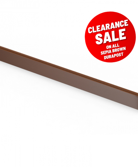 DuraPost® Composite Gravel Board Sepia Brown – Clearance Sale