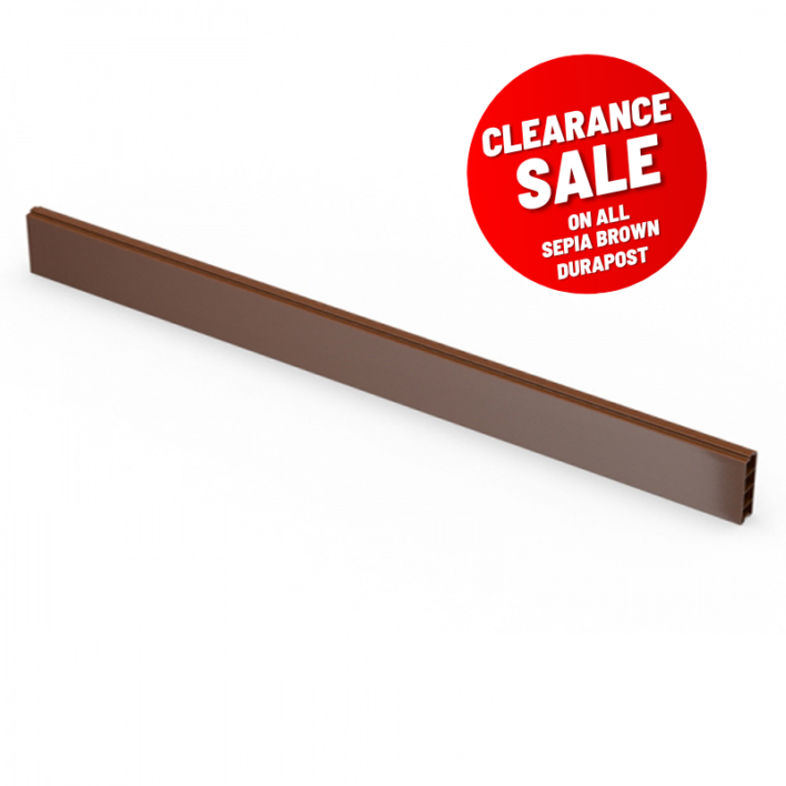 DuraPost® Composite Gravel Board Sepia Brown – Clearance Sale